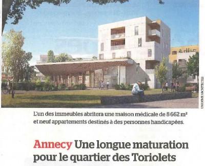 Construction de 180 logements, une maison médicale et un foyer d'accueil médicalisé 9 places, Annecy Meythet (74)